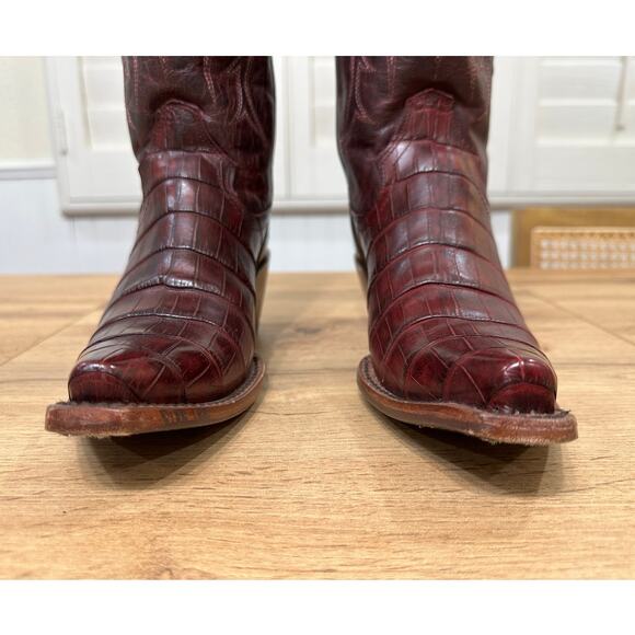 Shyanne Womens Aspen Exotic American Alligator Western Boots Sz 6.5 Lightly Worn - Picture 9 of 16